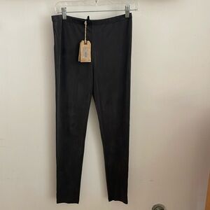 NWT All Saints Cupro Legging Bitter Black Sz 8 Beautiful soft slinky material